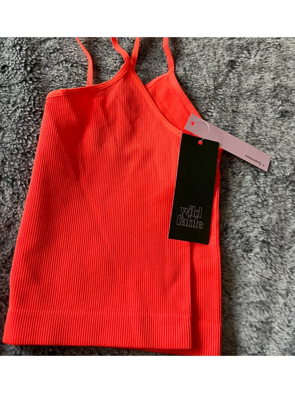 Wild Fable red ribbed tank top in S #wildfable #ribbed - Picture 4 of 5